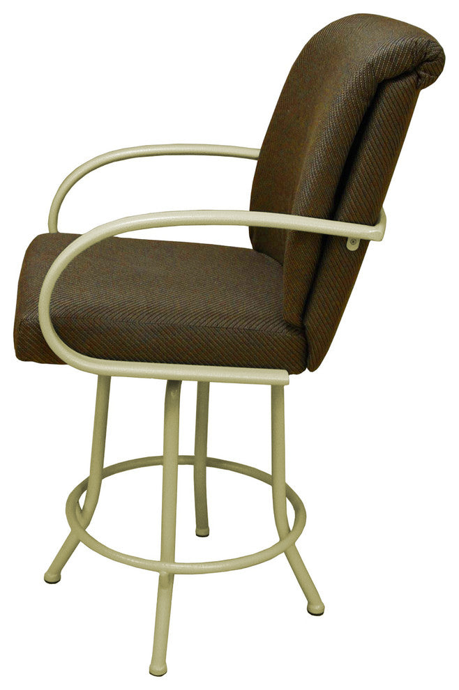 Negev Brown Beige Frame Bar Stool, 26"
