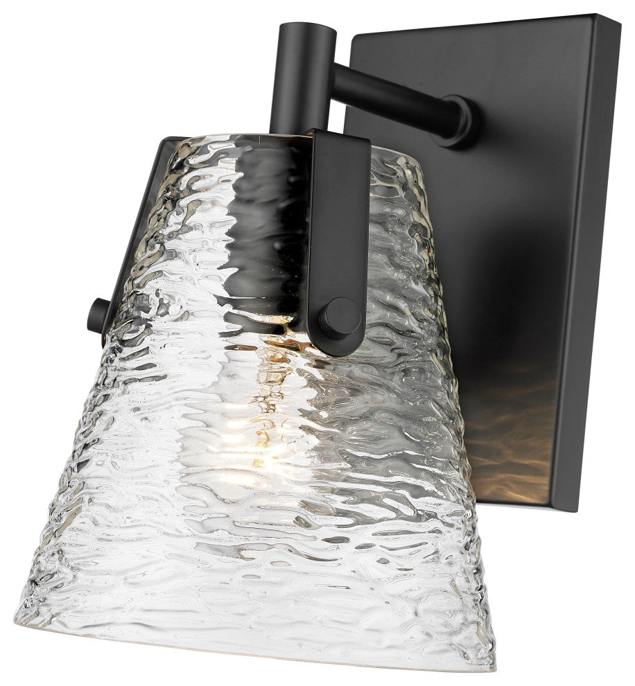Z-LITE 1-Light Wall Sconce, Matte Black