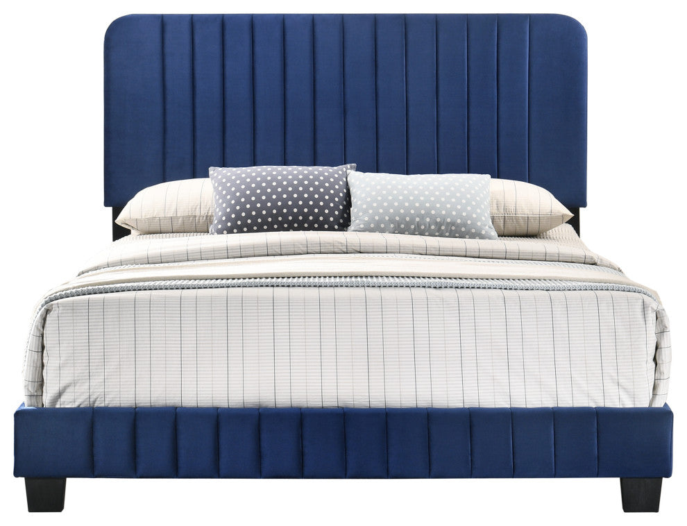 Lodi Bed, Navy Blue, King