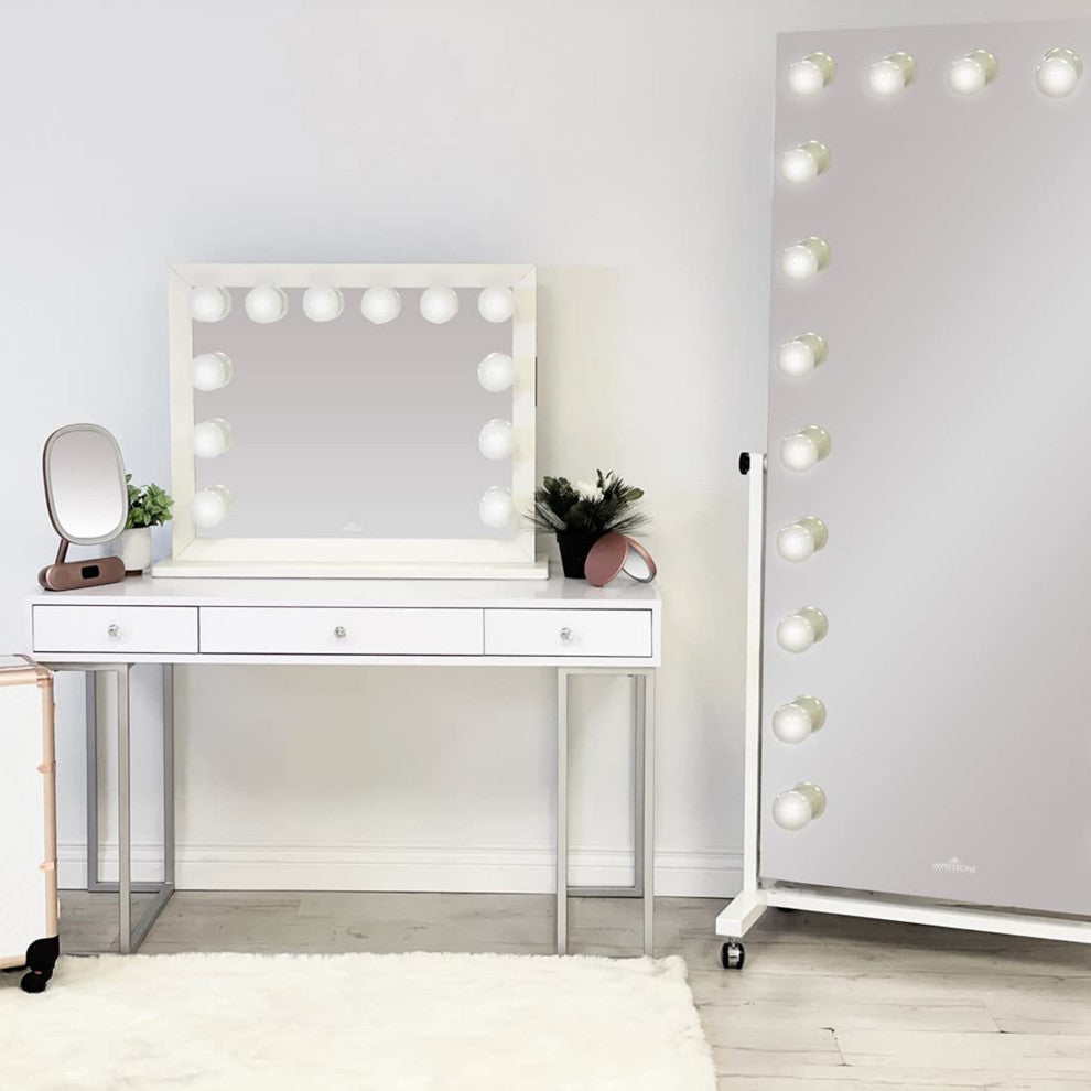 Starlight Plus Makeup Vanity Mirror, Silver, Non-Bt
