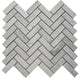 Haisa Blue 1x3 Herringbone Mosaic Tile, 100 Sq Ft.