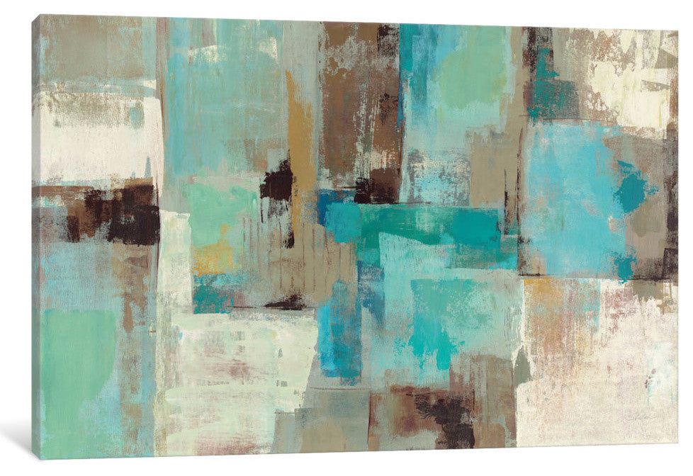 Teal and Aqua Reflections #2 by Silvia Vassileva
