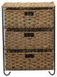 3 Drawer Wicker Storage Unit
