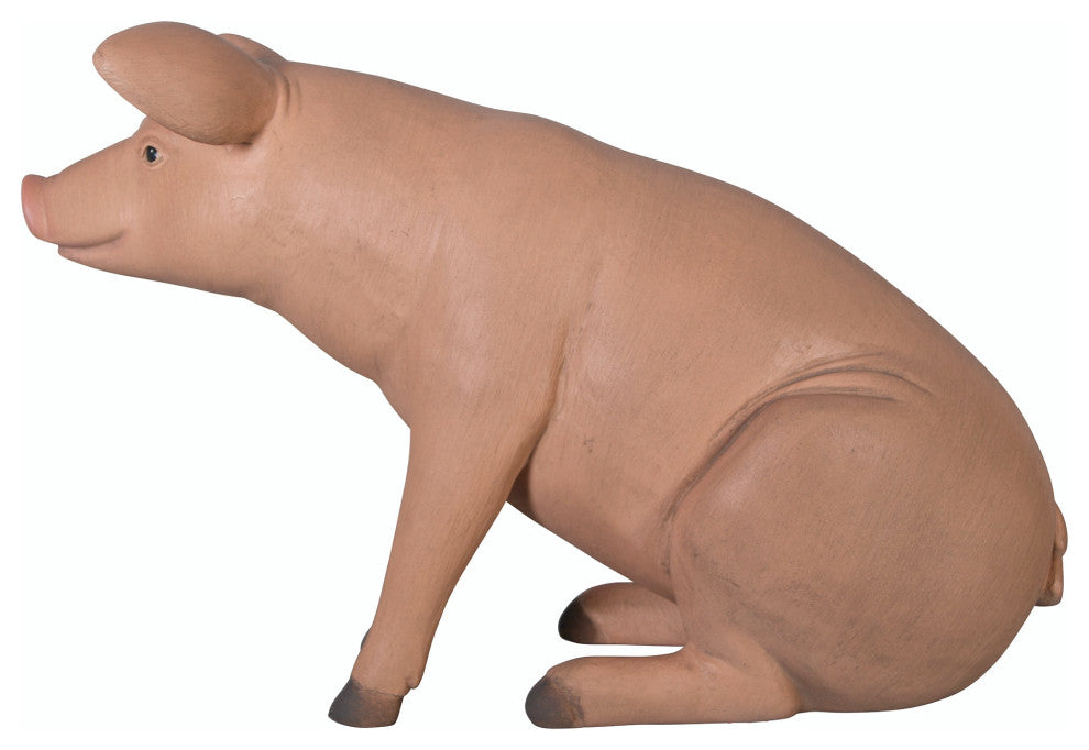 Sitting in Hog Heaven Pig Statue