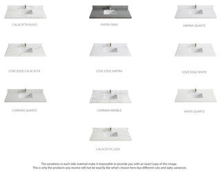 Aberdeen 60 Single Bathroom Vanity in White 2" Carrara Quartz