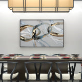 Looping Rings, Hand Painted Canvas
