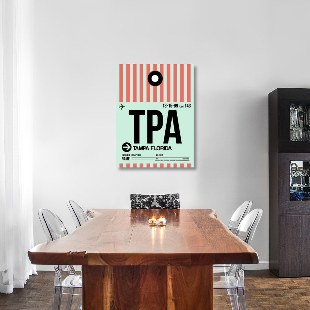 "TPA Tampa Luggage Tag 1" Fine Art Print
