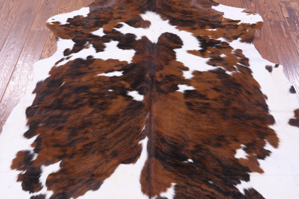 Natural Cowhide Rug 6' 6" X 5' 7" C1891