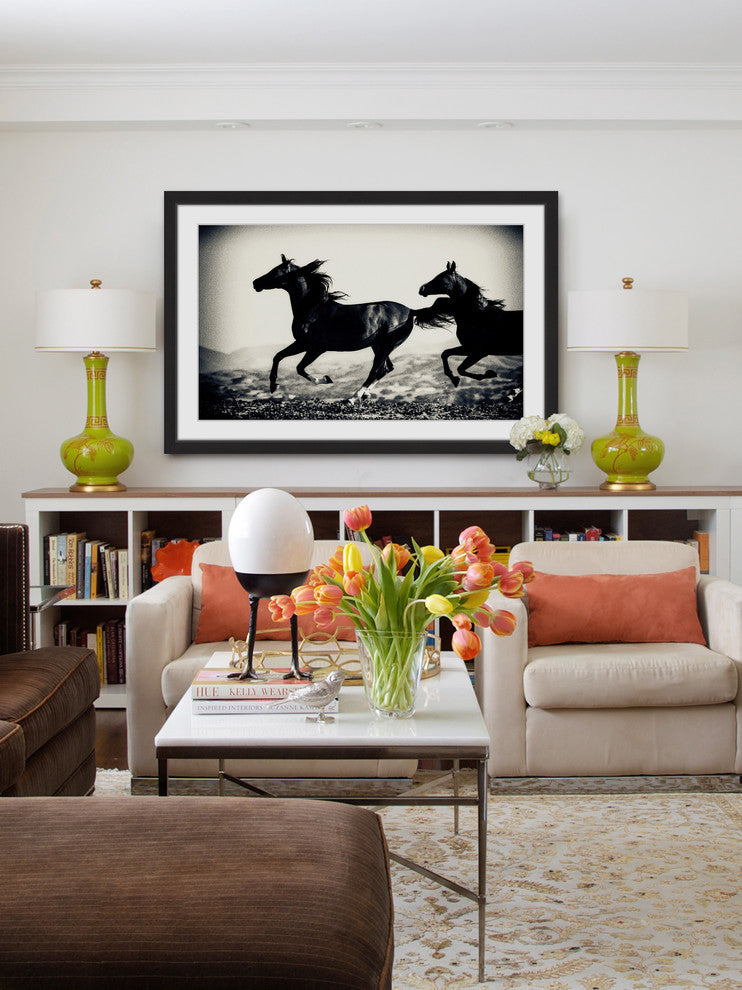 "Galloping Friends" Framed Painting Print, 30x20