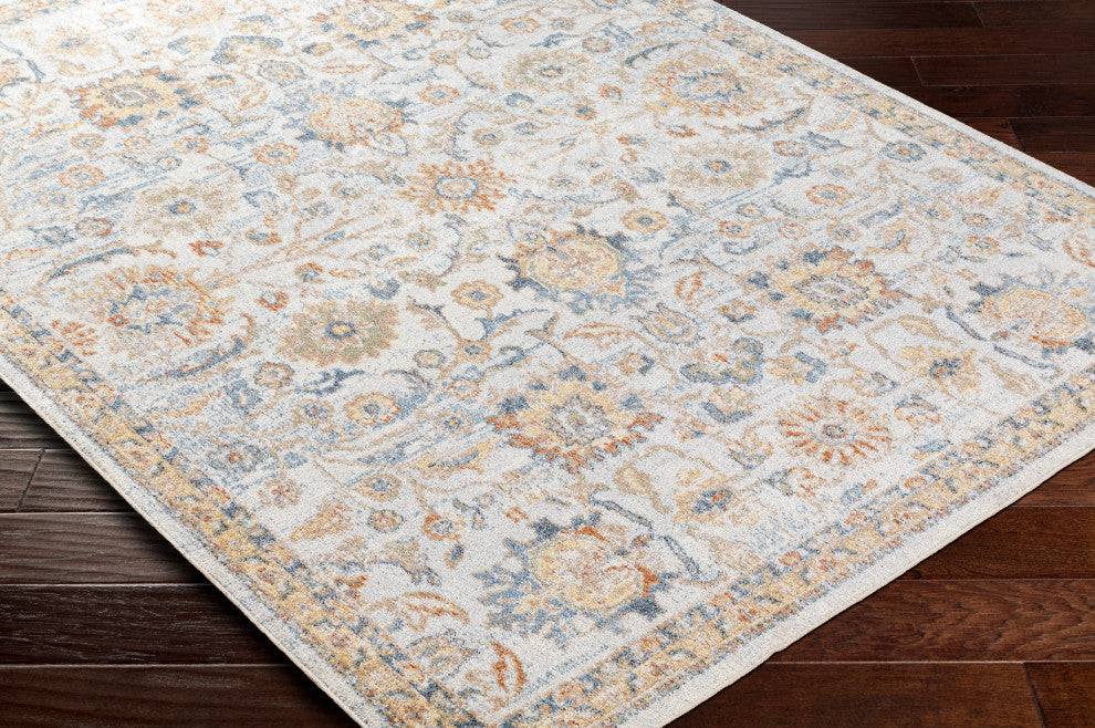 Lillian LLL-2327 Yellow Multi Machine Woven 2' x 3' Rug