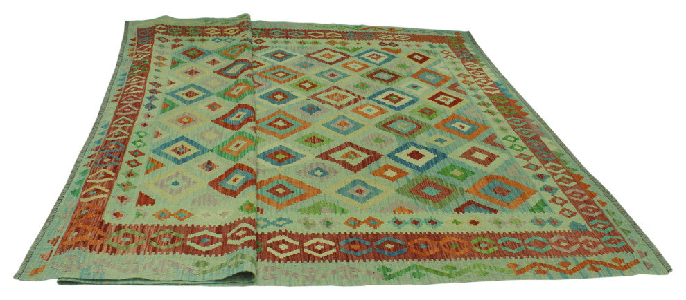 Sangat Kilim Bentleig Lt. Green Rug