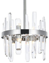 Elegant Lighting 2200D12 Serena 6 Light 12"W Crystal Pendant - Chrome