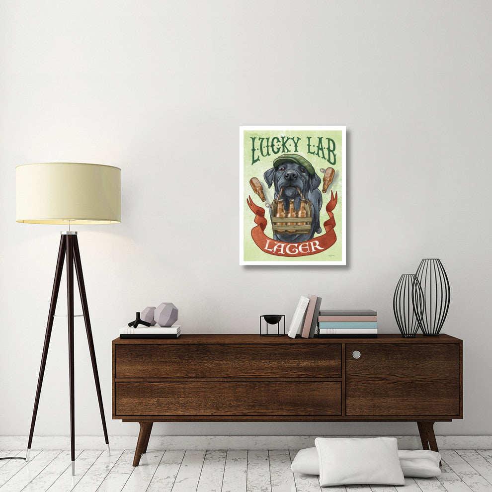 "Beer Dogs V" Digital Paper Print by Mary Urban, 26"x34"