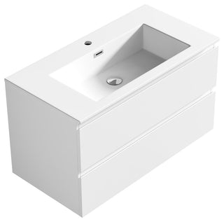 The Frost Single Bathroom Floating Vanity, 36"