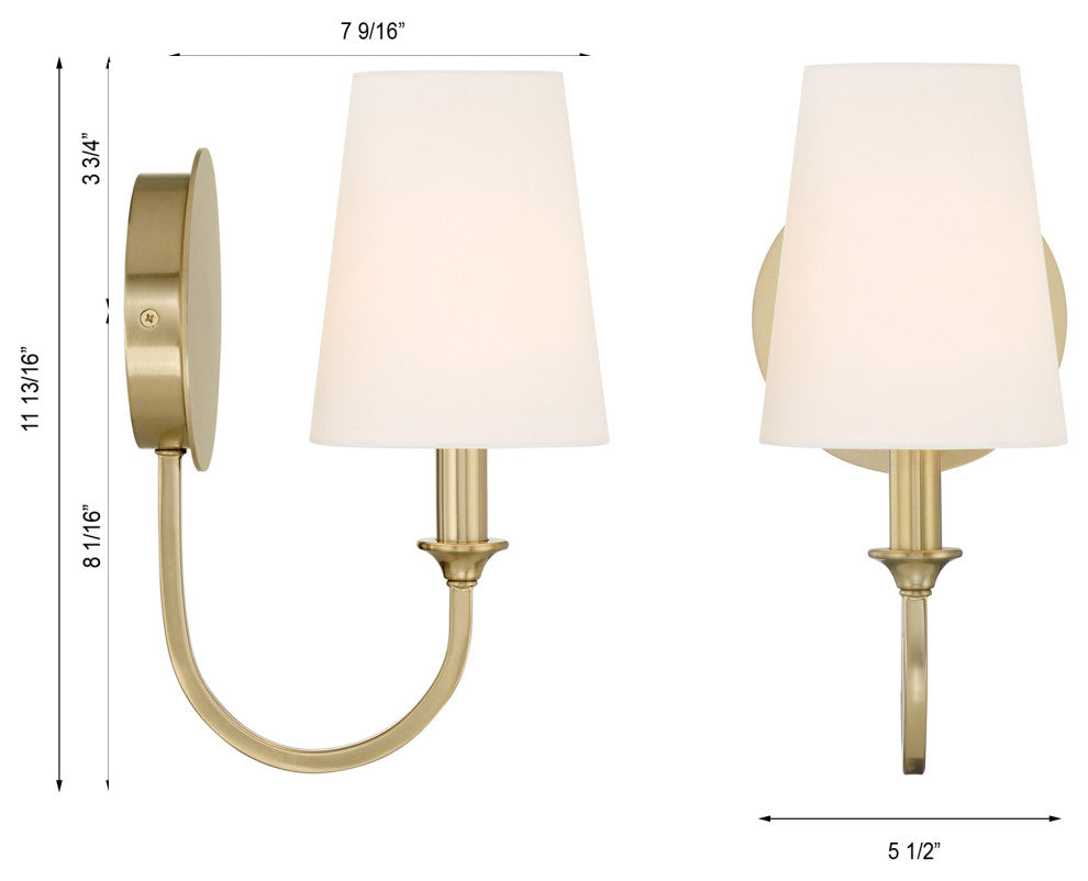 Payton 1 Light Vibrant Gold Wall Mount