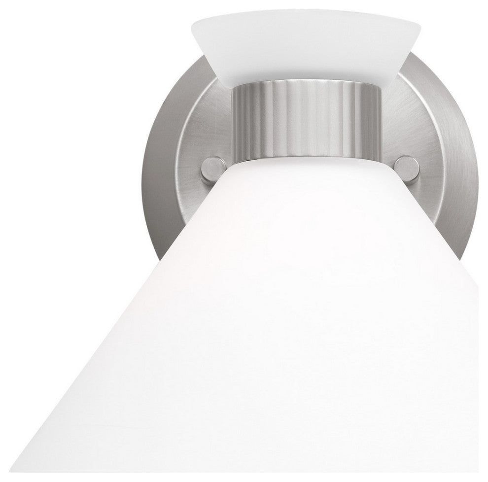 Belcarra 1-Light Wall Sconce, Brushed Steel