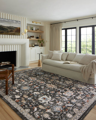 Loloi II Odette Charcoal / Multi 2'-7" x 8'-0" Runner Rug