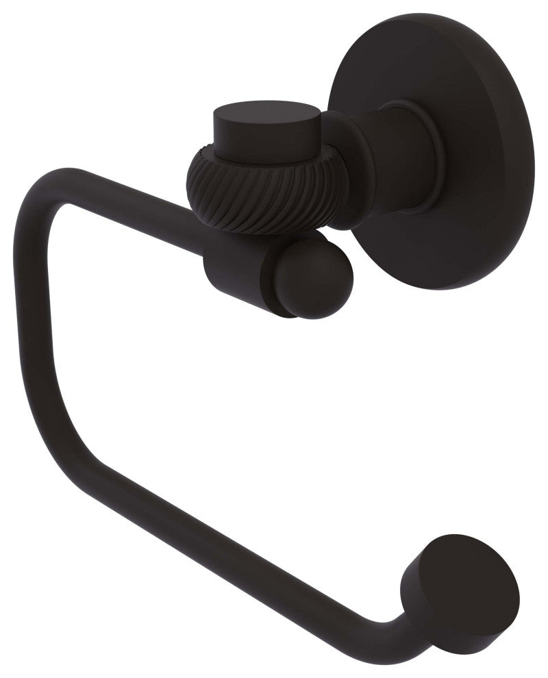 Continental Euro Style Toilet Tissue Holder With Twist Accent, Oil Rubbed Bronze