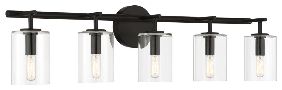 Hailie Vanity 5  Light  Flat Black