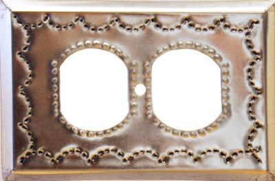 Outlet Silver Tin Switchplate