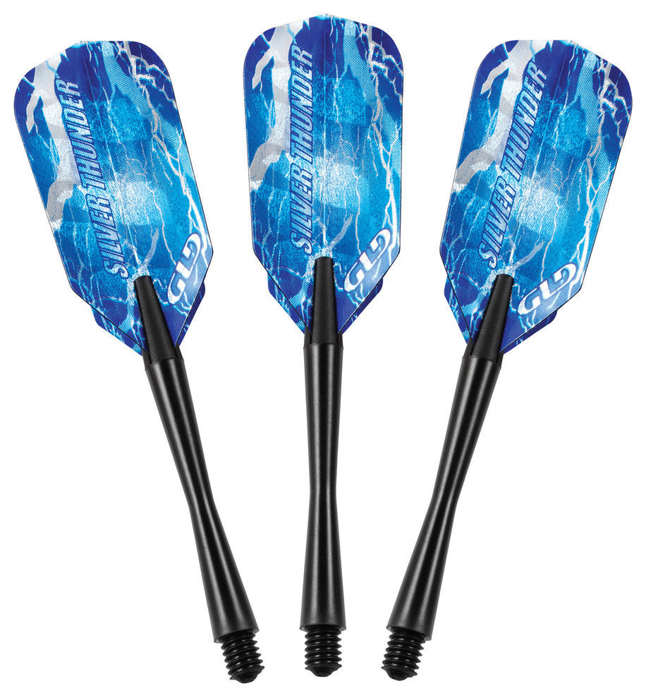 Viper Silver Thunder Soft Tip Darts, 4 Knurled Rings, 16 Grams