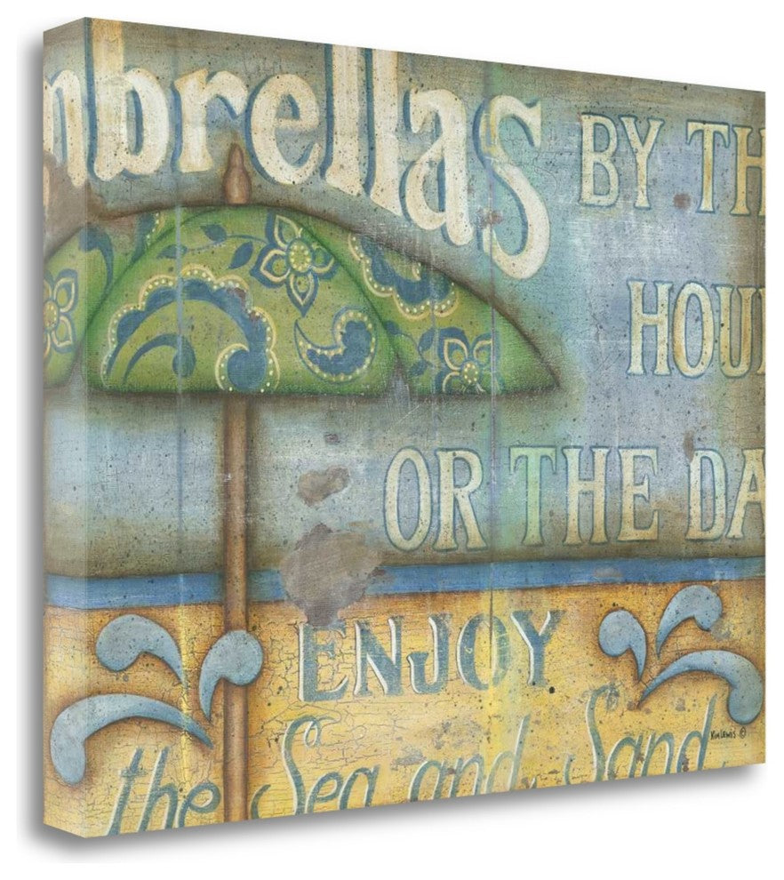 "Umbrella" By Kim Lewis, Giclee Print on Gallery Wrap Canvas, Ready to Hang
