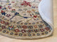 EORC Ivory Hand-Tufted Wool Morris Rug 4' Round