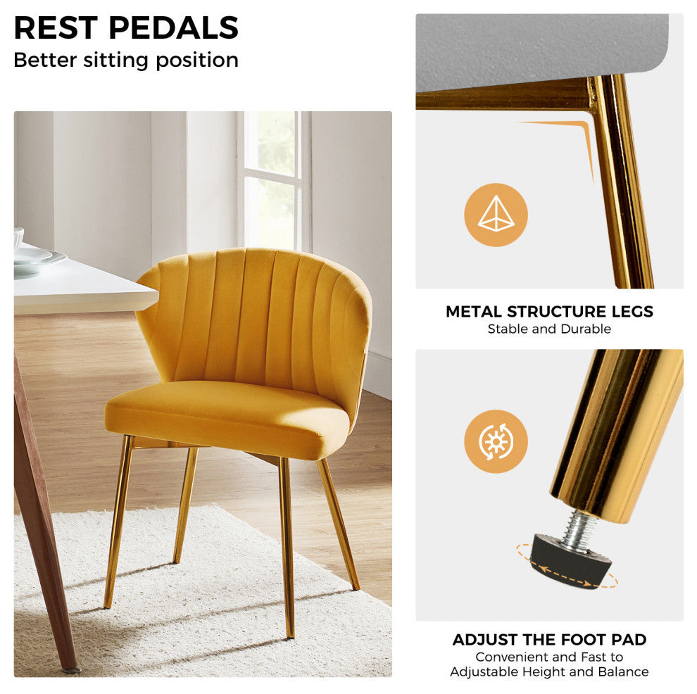 Milia Dining Chair, Mustard