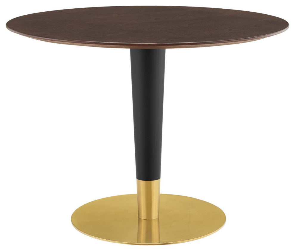 Zinque 40" Dining Table-Gold Cherry Walnut