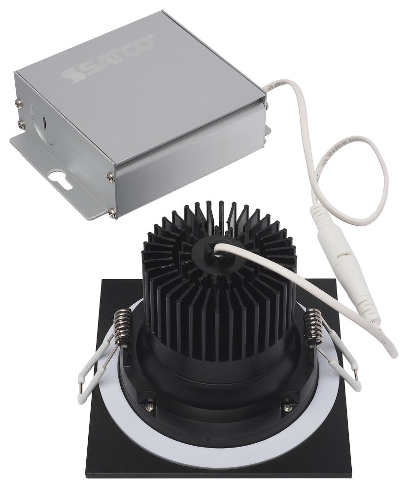 12 Watt LED Downlight - Gimbaled - 3.5 in. - 120 Volt - Square - Remote Driver