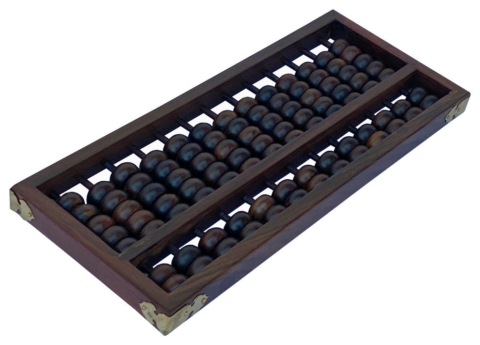Chinese Huali Rosewood Abacus Fengshui Paperweight Display Hws2481