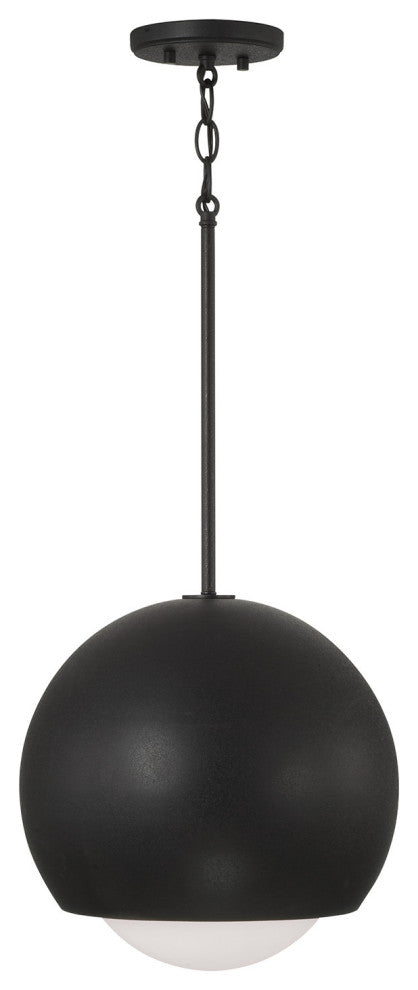Capital Lighting 351611 Dolby 13"W Pendant - Black Iron