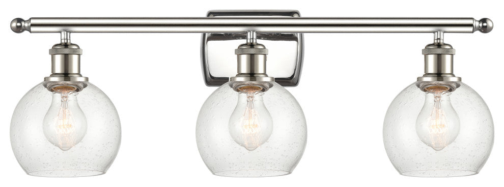 Innovations 516-3W-PN-G124-6-LED 3 Light Bath Vanity Light, Polished Nickel