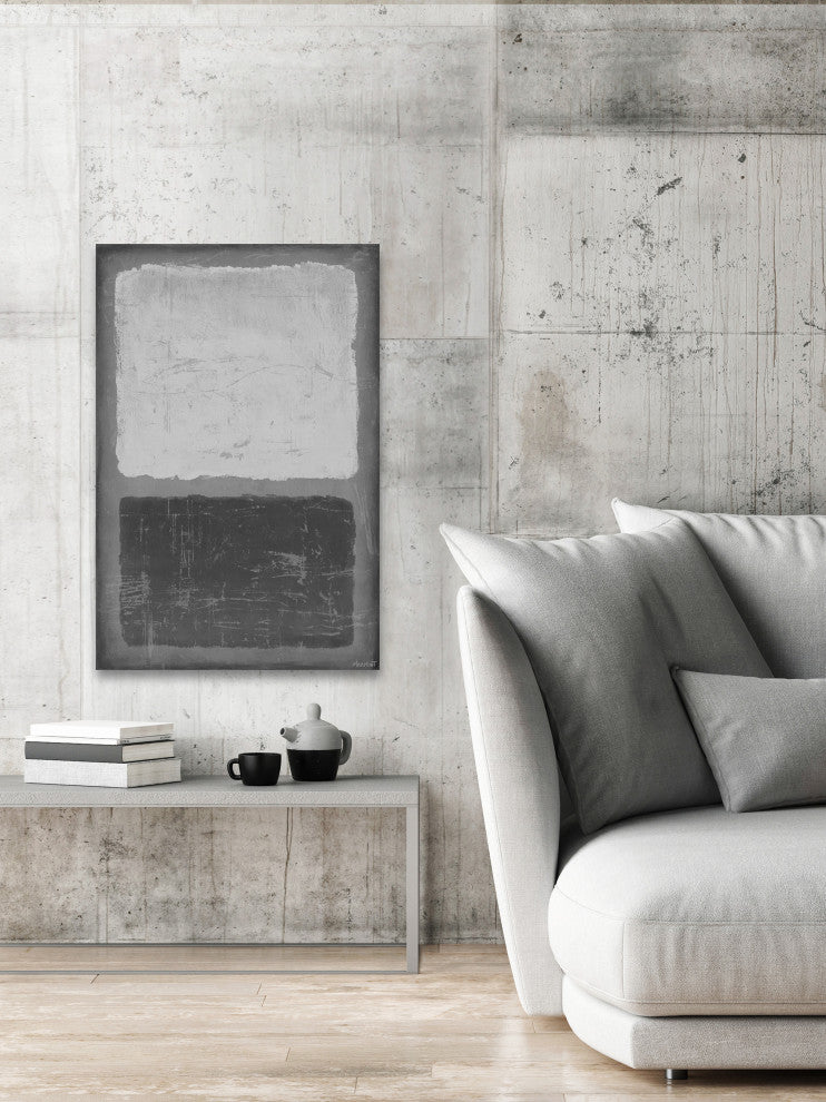 "Dynamic Pair" Painting Print on Wrapped Canvas, 12x18