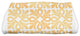 Tiki Square, Geometric Print Bath Towel, Yellow