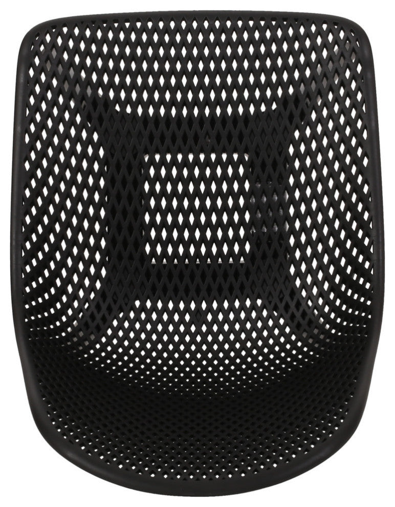 Posey Outdoor Dining Chair, Black