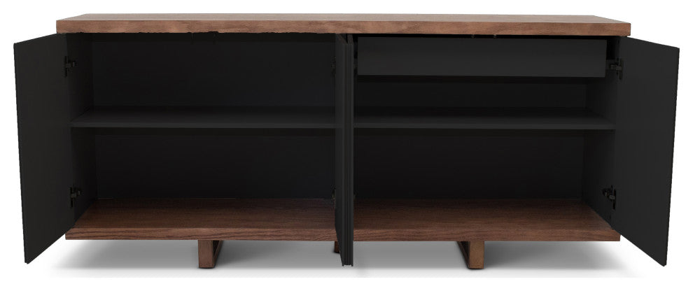 Modern Brazilian, Copany, Buffet, Nogal Frame, Off White