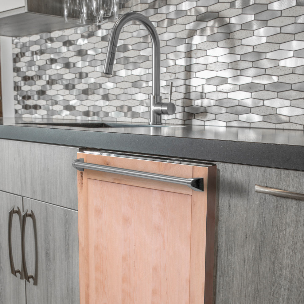 24" Unfinished Top Control Dishwasher 120-Volt With Traditional Style Handle