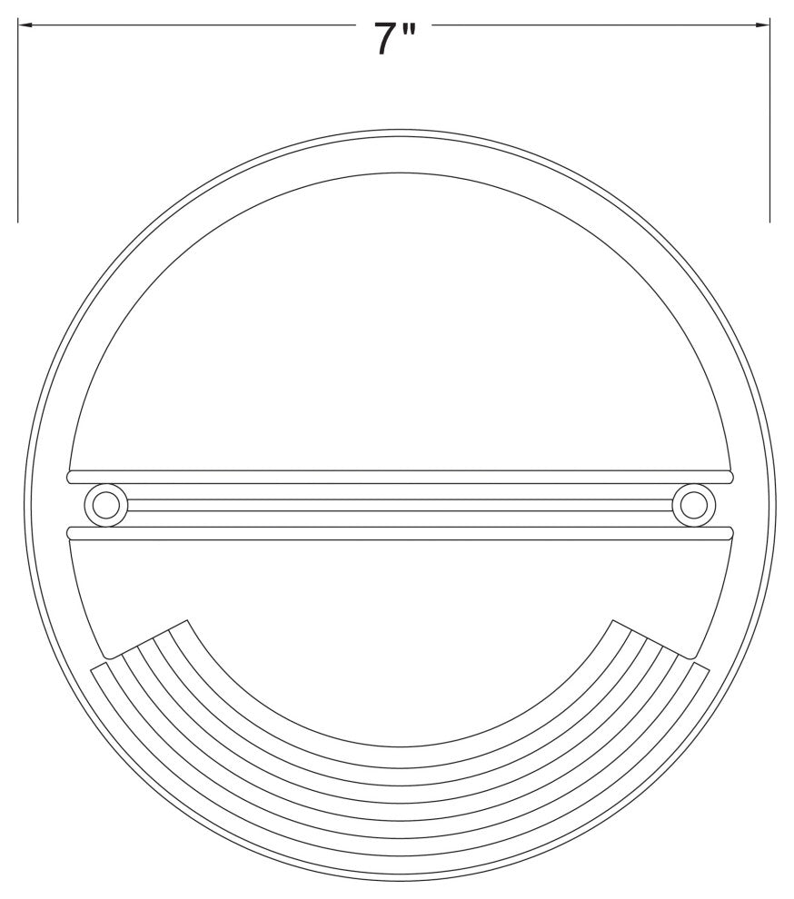 Hinkley Flare Led Uni-Directional Well Light, Stainless Steel