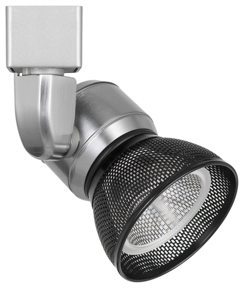 Integrated Dimmable LED Track Head, Black Shade, Silver Base