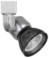 Integrated Dimmable LED Track Head, Black Shade, Silver Base