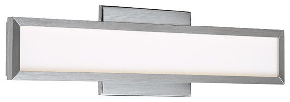 Modern Forms Slat 18" LED Bath Vanity and Wall Light, Brushed Aluminum