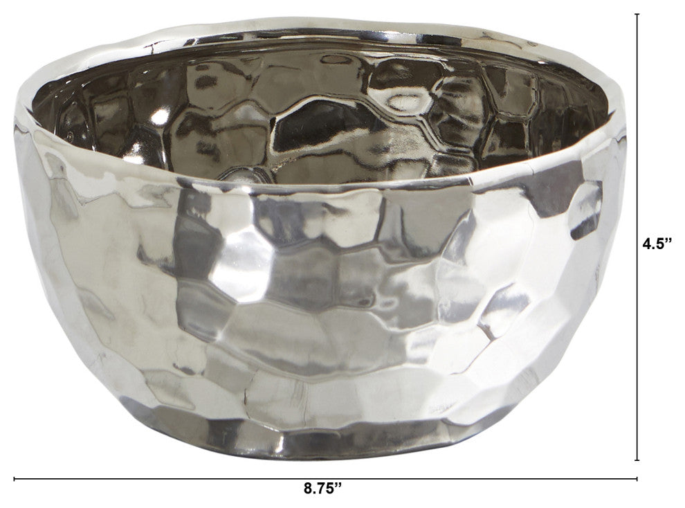 8.75" Designer Silver Bowl