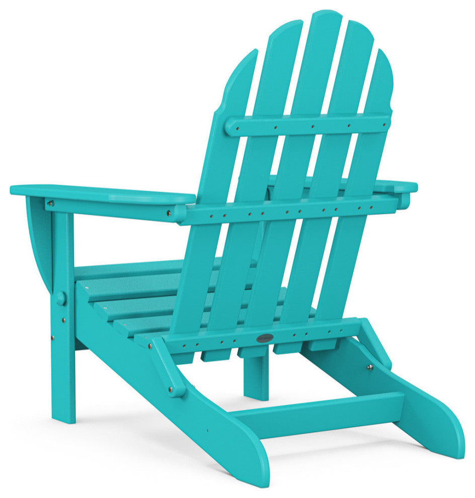 Polywood Classic Folding Adirondack Chair, Aruba