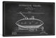 "Submarine Vessel Charcoal Patent Blueprint" by Aged Pixel, 26x18x1.5
