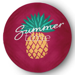 Summer Time Pineapple Tropical Chenille Area Rug