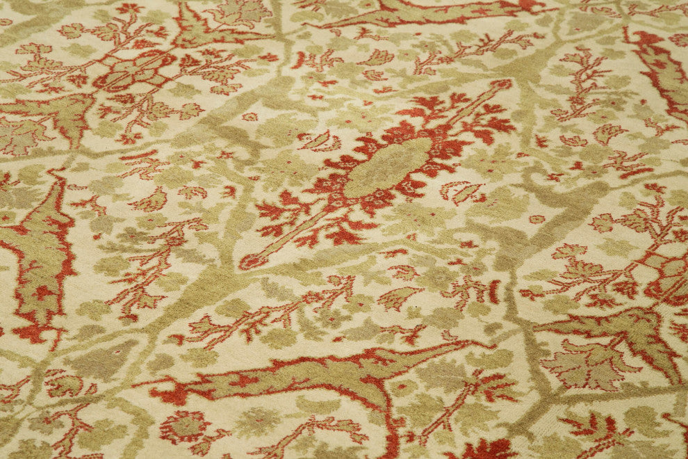 Rug N Carpet - Handmade Oriental 8' 8" x 12' 6" Decorative Oushak Area Rug