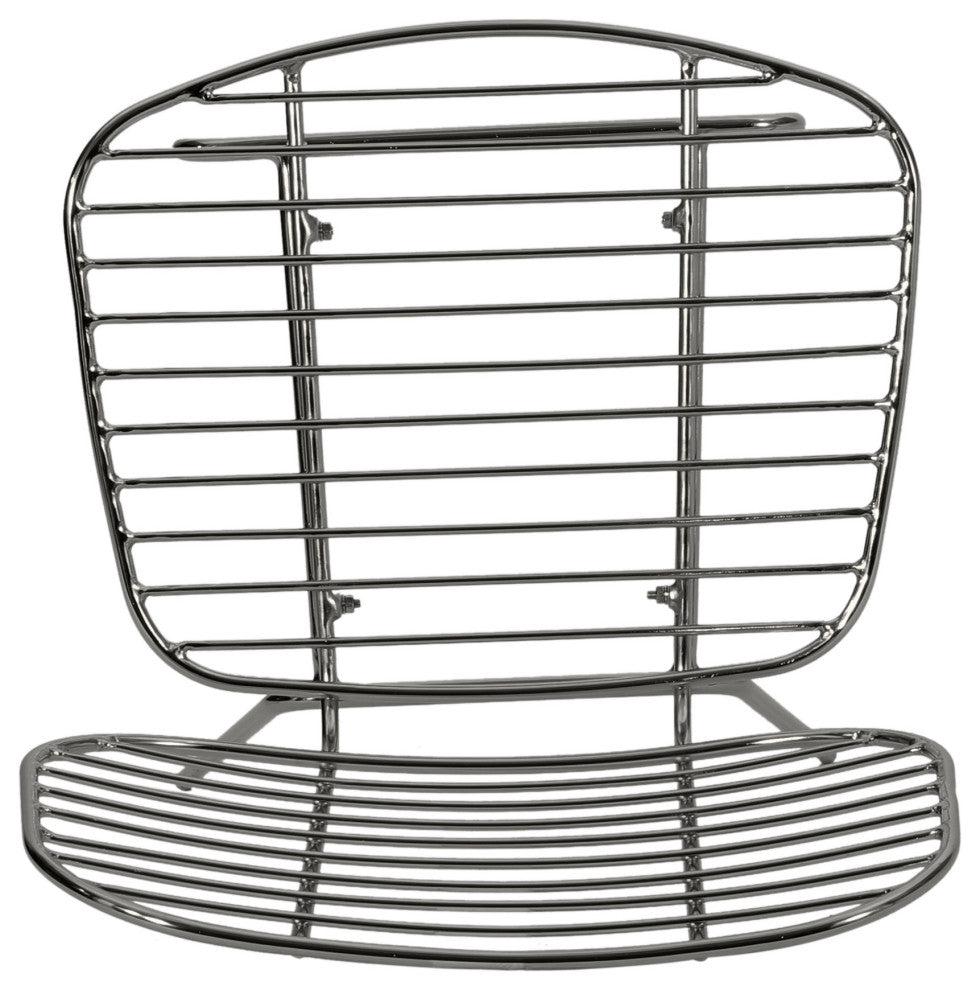 Alice Modern Glam Iron Dining Chair, Gunmetal
