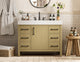 Home Living 42" Single Bathroom Vanity, Honey Brown