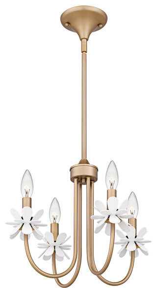 Quoizel REY5016 Remy 4 Light 16"W Taper Candle Style Chandelier - Bronze Gold